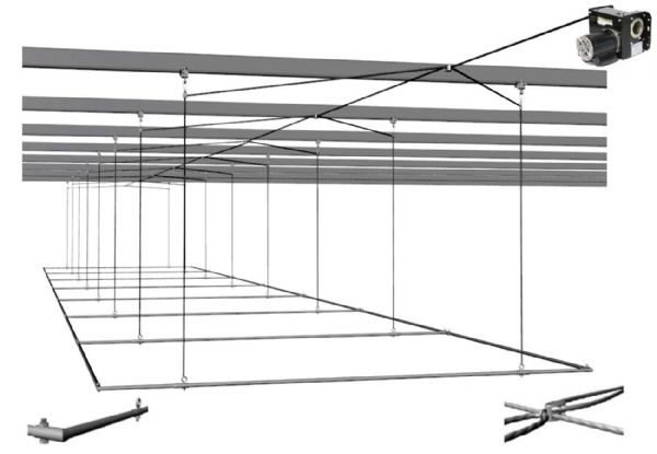 Batting Cage Track System Retractable Batting Cage