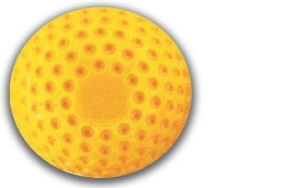 Dimpled Pitching Machine Softballs, Yellow 11