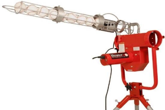 Heater Pro Curve Pitching Machine with Ball Feeder 