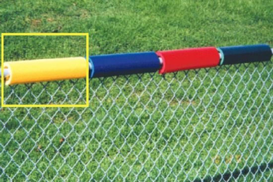 Yellow Baseball Fence Safe Foam