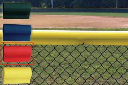 Premium Baseball Fence Crown - Red