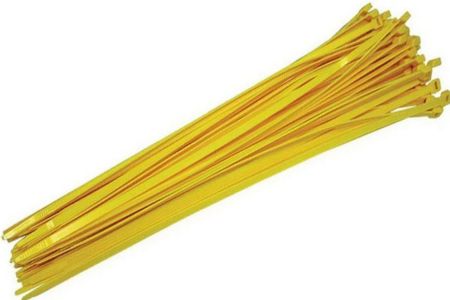 Baseball Fence Cap Ties (Pkg of 100) Yellow
